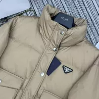 Cheap Prada Down Feather Coat Long Sleeved For Women #1370840 Replica Wholesale [$100.00 USD] [ITEM#1370840] on Replica Prada Down Feather Coat