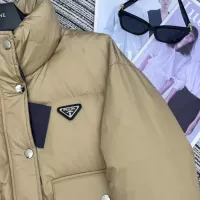 Cheap Prada Down Feather Coat Long Sleeved For Women #1370840 Replica Wholesale [$100.00 USD] [ITEM#1370840] on Replica Prada Down Feather Coat