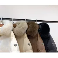 Cheap Prada Down Feather Coat Long Sleeved For Women #1371068 Replica Wholesale [$280.99 USD] [ITEM#1371068] on Replica Prada Down Feather Coat