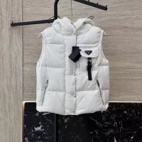 Cheap Prada Down Feather Coat Sleeveless For Women #1371245 Replica Wholesale [$185.00 USD] [ITEM#1371245] on Replica Prada Down Feather Coat