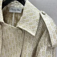Cheap Christian Dior Coat Long Sleeved For Women #1371328 Replica Wholesale [$155.00 USD] [ITEM#1371328] on Replica Christian Dior Coat