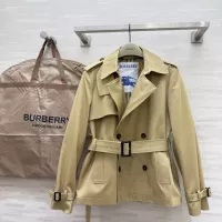 Cheap Burberry Trench Coat Long Sleeved For Women #1371329 Replica Wholesale [$160.00 USD] [ITEM#1371329] on Replica Burberry Trench Coat