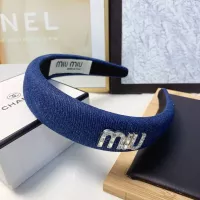 Cheap MIU MIU Headband For Women #1371370 Replica Wholesale [$25.00 USD] [ITEM#1371370] on Replica MIU MIU Headband
