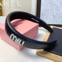 Cheap MIU MIU Headband For Women #1371372 Replica Wholesale [$25.00 USD] [ITEM#1371372] on Replica MIU MIU Headband