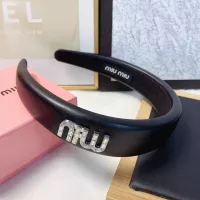 Cheap MIU MIU Headband For Women #1371372 Replica Wholesale [$25.00 USD] [ITEM#1371372] on Replica MIU MIU Headband