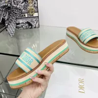 Cheap Christian Dior Slippers For Women #1371704 Replica Wholesale [$100.00 USD] [ITEM#1371704] on Replica Christian Dior Slippers