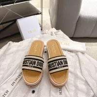 Cheap Christian Dior Slippers For Women #1371722 Replica Wholesale [$100.00 USD] [ITEM#1371722] on Replica Christian Dior Slippers