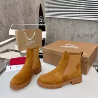 Cheap Christian Louboutin Boots For Women #1371755 Replica Wholesale [$108.00 USD] [ITEM#1371755] on Replica Christian Louboutin Boots
