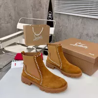 Cheap Christian Louboutin Boots For Women #1371758 Replica Wholesale [$115.00 USD] [ITEM#1371758] on Replica Christian Louboutin Boots