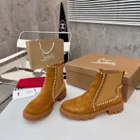 Cheap Christian Louboutin Boots For Women #1371758 Replica Wholesale [$115.00 USD] [ITEM#1371758] on Replica Christian Louboutin Boots