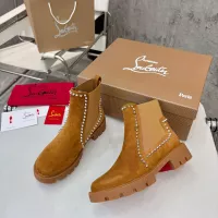 Cheap Christian Louboutin Boots For Women #1371758 Replica Wholesale [$115.00 USD] [ITEM#1371758] on Replica Christian Louboutin Boots