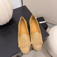 Cheap Chanel Leather Shoes For Women #1371944 Replica Wholesale [$112.00 USD] [ITEM#1371944] on Replica Chanel Leather Shoes