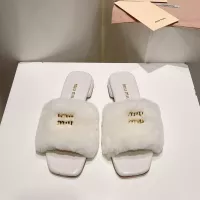 Cheap MIU MIU Slippers For Women #1371950 Replica Wholesale [$96.00 USD] [ITEM#1371950] on Replica MIU MIU Slippers