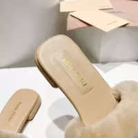 Cheap MIU MIU Slippers For Women #1371952 Replica Wholesale [$96.00 USD] [ITEM#1371952] on Replica MIU MIU Slippers