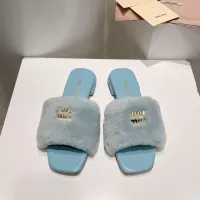 Cheap MIU MIU Slippers For Women #1371954 Replica Wholesale [$96.00 USD] [ITEM#1371954] on Replica MIU MIU Slippers
