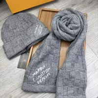 Cheap Louis Vuitton LV Hat and Scarf Set #1372167 Replica Wholesale [$52.00 USD] [ITEM#1372167] on Replica Louis Vuitton LV Hat and Scarf and Glove Set