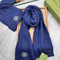 Cheap Gucci Hat and Scarf Set #1372197 Replica Wholesale [$52.00 USD] [ITEM#1372197] on Replica Gucci Hat and Scarf and Glove Set