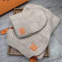 Cheap Hermes Hat and Scarf Set #1372493 Replica Wholesale [$52.00 USD] [ITEM#1372493] on Replica Hermes Hat and Scarf and Glove Set