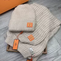 Cheap Hermes Hat and Scarf Set #1372493 Replica Wholesale [$52.00 USD] [ITEM#1372493] on Replica Hermes Hat and Scarf and Glove Set