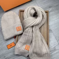 Cheap Hermes Hat and Scarf Set #1372493 Replica Wholesale [$52.00 USD] [ITEM#1372493] on Replica Hermes Hat and Scarf and Glove Set