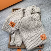 Cheap Hermes Hat and Scarf Set #1372493 Replica Wholesale [$52.00 USD] [ITEM#1372493] on Replica Hermes Hat and Scarf and Glove Set