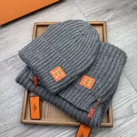 Cheap Hermes Hat and Scarf Set #1372494 Replica Wholesale [$52.00 USD] [ITEM#1372494] on Replica Hermes Hat and Scarf and Glove Set