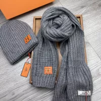Cheap Hermes Hat and Scarf Set #1372494 Replica Wholesale [$52.00 USD] [ITEM#1372494] on Replica Hermes Hat and Scarf and Glove Set