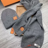 Cheap Hermes Hat and Scarf Set #1372494 Replica Wholesale [$52.00 USD] [ITEM#1372494] on Replica Hermes Hat and Scarf and Glove Set