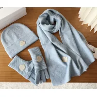 Cheap Moncler Hat and Scarf and Glove Set #1372586 Replica Wholesale [$48.00 USD] [ITEM#1372586] on Replica Moncler Hat and Scarf and Glove Set