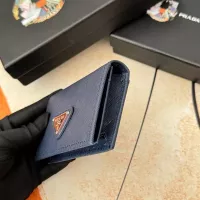 Cheap Prada Wallets In Navy For Men #1372661 Replica Wholesale [$34.00 USD] [ITEM#1372661] on Replica Prada Wallets