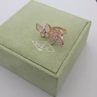 Cheap Van Cleef &amp; Arpels Rings In Rose Gold For Women #1373091 Replica Wholesale [$27.00 USD] [ITEM#1373091] on Replica Van Cleef &amp; Arpels Rings