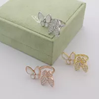 Cheap Van Cleef &amp; Arpels Rings In Rose Gold For Women #1373091 Replica Wholesale [$27.00 USD] [ITEM#1373091] on Replica Van Cleef &amp; Arpels Rings