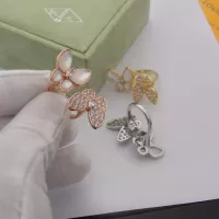 Cheap Van Cleef &amp; Arpels Rings In Rose Gold For Women #1373091 Replica Wholesale [$27.00 USD] [ITEM#1373091] on Replica Van Cleef &amp; Arpels Rings