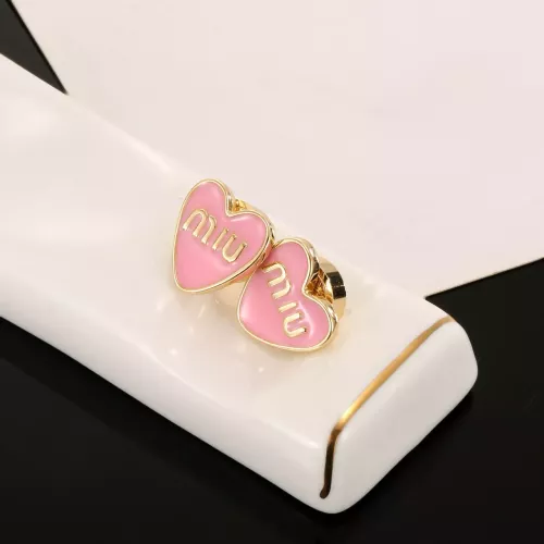Cheap MIU MIU Earrings For Women #1373161 Replica Wholesale [$25.00 USD] [ITEM#1373161] on Replica MIU MIU Earrings