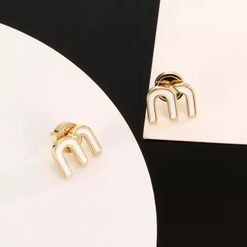 Cheap MIU MIU Earrings For Women #1373162 Replica Wholesale [$25.00 USD] [ITEM#1373162] on Replica MIU MIU Earrings