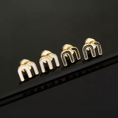 Cheap MIU MIU Earrings For Women #1373163 Replica Wholesale [$25.00 USD] [ITEM#1373163] on Replica MIU MIU Earrings