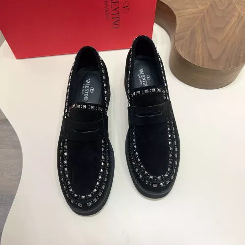 Cheap Valentino Leather Shoes For Men #1373217 Replica Wholesale [$128.00 USD] [ITEM#1373217] on Replica Valentino Leather Shoes