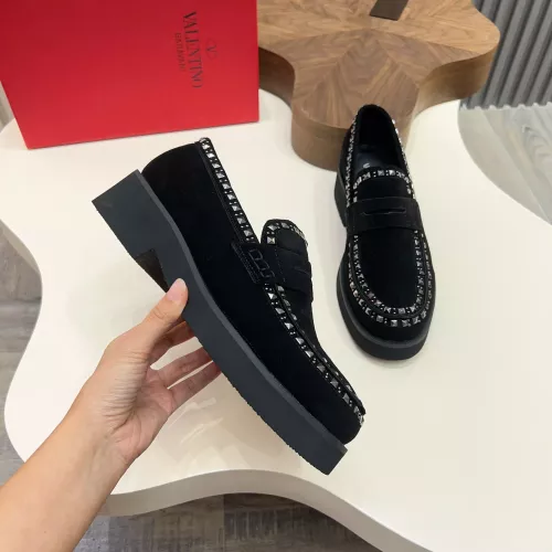 Cheap Valentino Leather Shoes For Men #1373217 Replica Wholesale [$128.00 USD] [ITEM#1373217] on Replica Valentino Leather Shoes