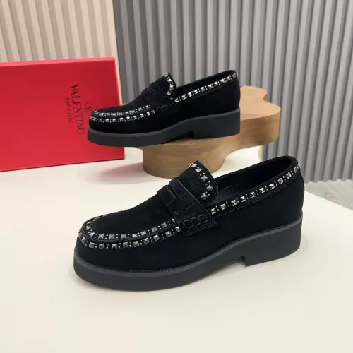Cheap Valentino Leather Shoes For Men #1373217 Replica Wholesale [$128.00 USD] [ITEM#1373217] on Replica Valentino Leather Shoes