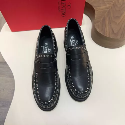 Cheap Valentino Leather Shoes For Men #1373218 Replica Wholesale [$128.00 USD] [ITEM#1373218] on Replica Valentino Leather Shoes