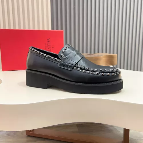 Cheap Valentino Leather Shoes For Men #1373218 Replica Wholesale [$128.00 USD] [ITEM#1373218] on Replica Valentino Leather Shoes