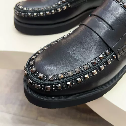 Cheap Valentino Leather Shoes For Men #1373218 Replica Wholesale [$128.00 USD] [ITEM#1373218] on Replica Valentino Leather Shoes