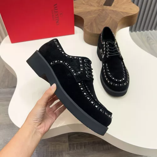 Cheap Valentino Leather Shoes For Men #1373219 Replica Wholesale [$128.00 USD] [ITEM#1373219] on Replica Valentino Leather Shoes