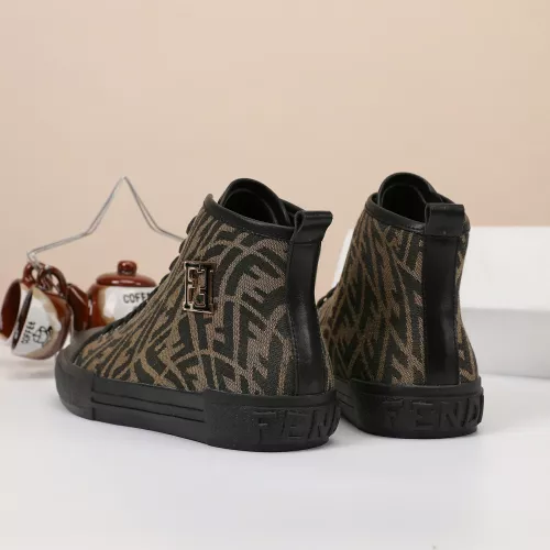 Cheap Fendi High Tops Casual Shoes For Men #1373356 Replica Wholesale [$76.00 USD] [ITEM#1373356] on Replica Fendi High Tops Casual Shoes