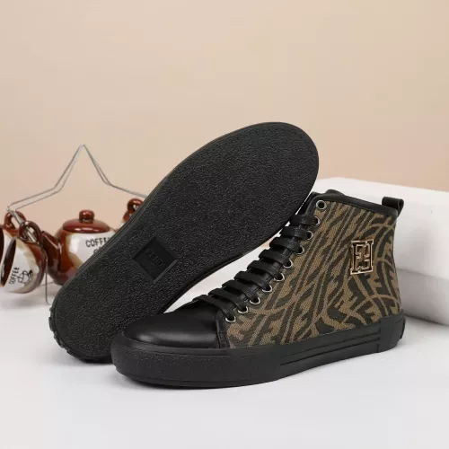 Cheap Fendi High Tops Casual Shoes For Men #1373356 Replica Wholesale [$76.00 USD] [ITEM#1373356] on Replica Fendi High Tops Casual Shoes