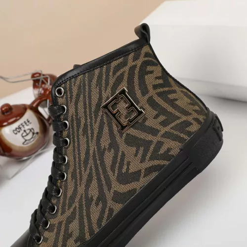 Cheap Fendi High Tops Casual Shoes For Men #1373356 Replica Wholesale [$76.00 USD] [ITEM#1373356] on Replica Fendi High Tops Casual Shoes