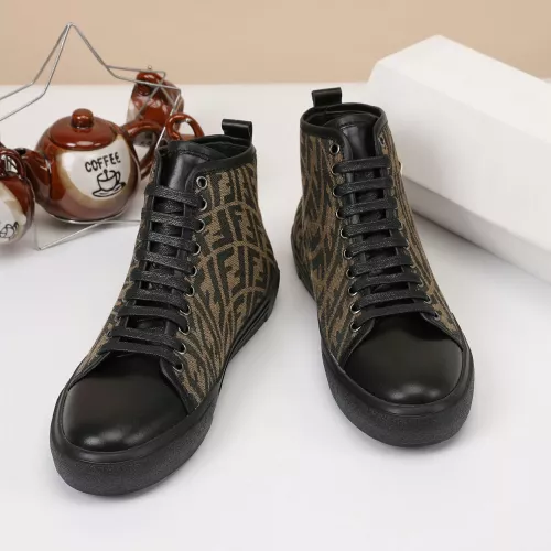 Cheap Fendi High Tops Casual Shoes For Men #1373356 Replica Wholesale [$76.00 USD] [ITEM#1373356] on Replica Fendi High Tops Casual Shoes
