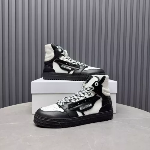 Cheap Off-White High Tops Shoes For Men #1373377 Replica Wholesale [$130.00 USD] [ITEM#1373377] on Replica Off-White High Tops Shoes