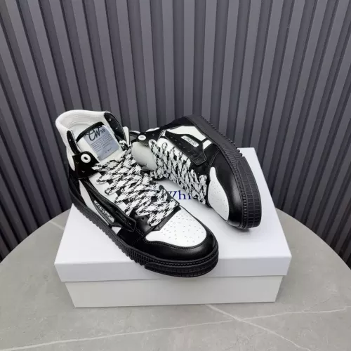Cheap Off-White High Tops Shoes For Men #1373377 Replica Wholesale [$130.00 USD] [ITEM#1373377] on Replica Off-White High Tops Shoes