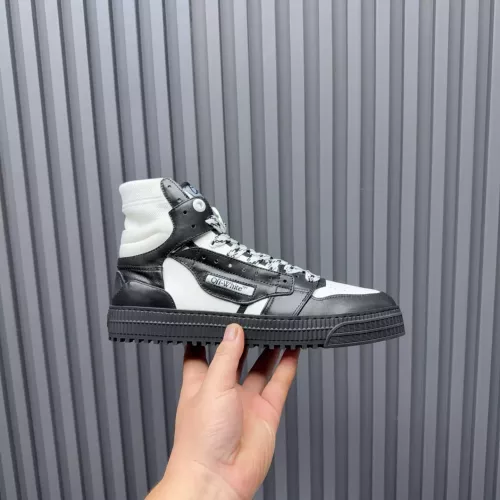 Cheap Off-White High Tops Shoes For Men #1373377 Replica Wholesale [$130.00 USD] [ITEM#1373377] on Replica Off-White High Tops Shoes